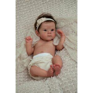 18Inch Full Body Silicone Reborn Babies Life Like Newborn Classic Baby Doll Girl
